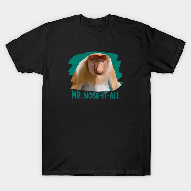 Punny Proboscis Monkey T-Shirt by Suneldesigns